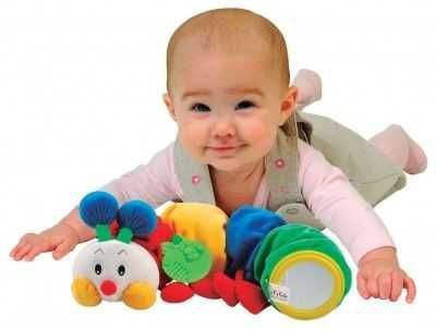 Moja Pluszowa Gąsienica przytulanka lusterko gryzak grzechotki K`sKids