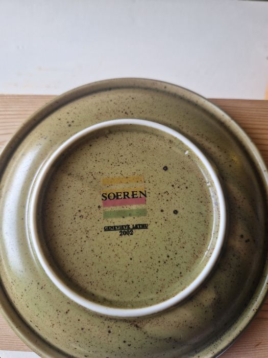 Conjunto de 5 chávenas de chá e 5 pires "Genevieve Lethu"