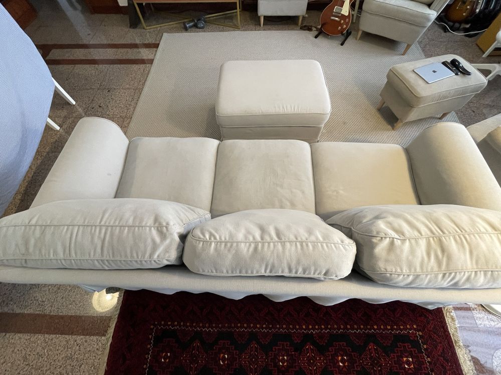 Sofa 3 lug + repousa pes IKEA Ektorp