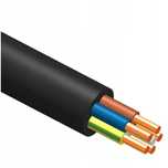 Przewód 5x6mm2 kabel YKY 5x6 drut 6mm2 ziemny czarny NKT 1mb