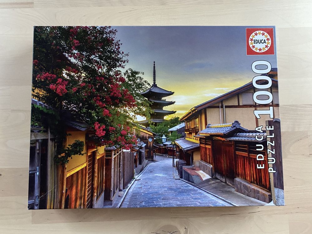 Puzzle Yasaka Pagoda Kyoto Japonia Educa 1000 części i klej Fix