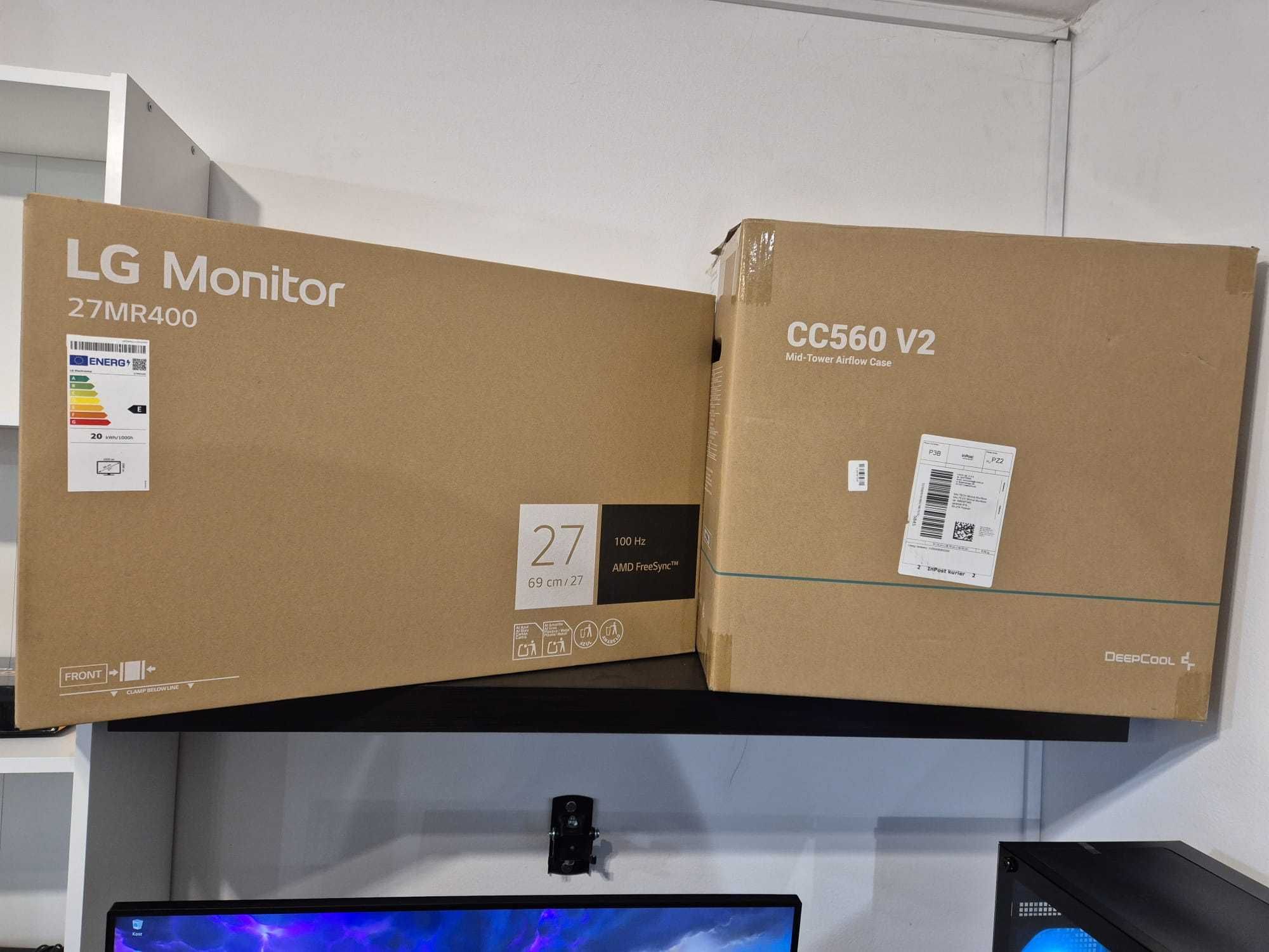 Zestaw Komputer do gier ryzen 7 monitor 27 cali klawiatura myszka