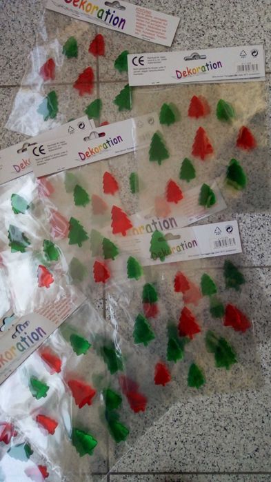 Decoração de Natal autocolantes para janelas/vidros