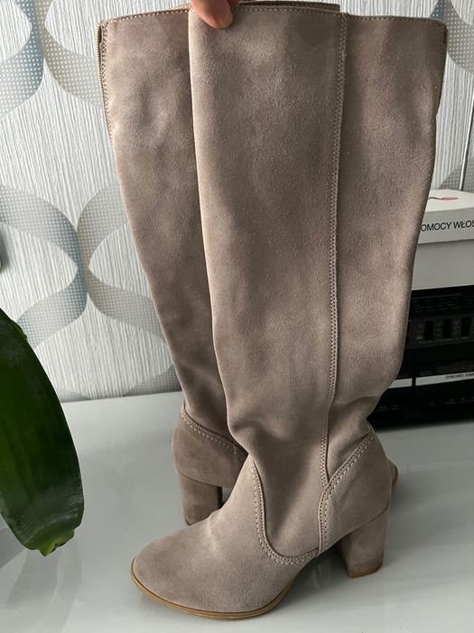 Kozaki damskie skórzane r. 38