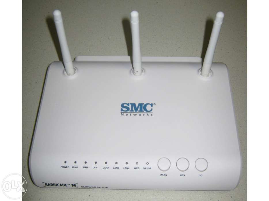 Router smc wireless 802.11 b/g/n - ligação usb banda larga