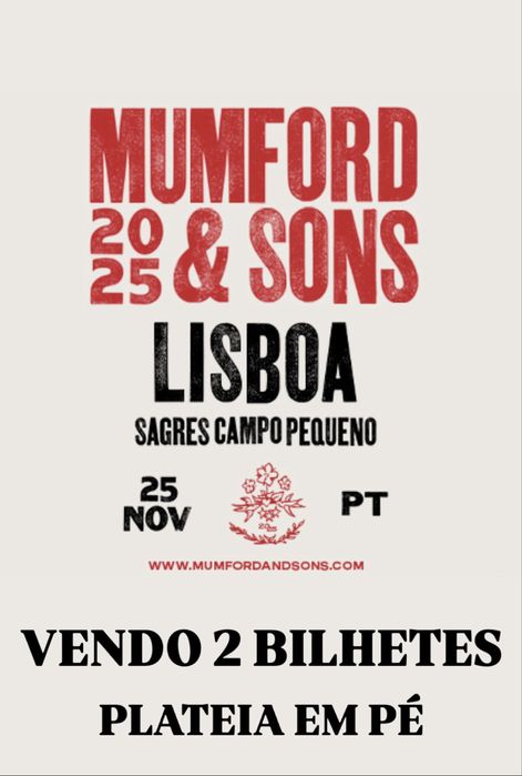 Bilhetes Mumford & Sons