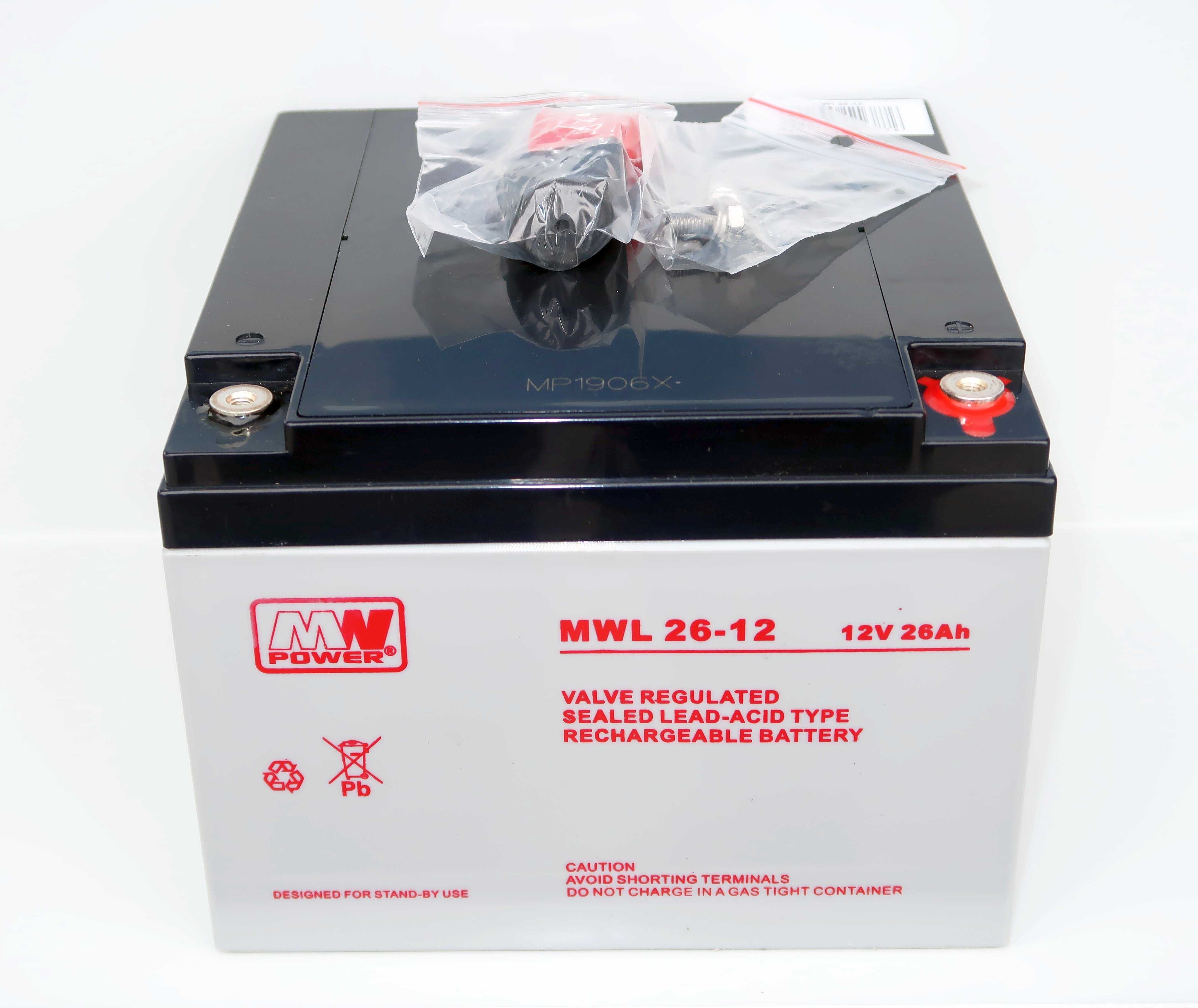 Akumulator AGM MW 26Ah 12V – do fotowoltaiki, magazyn energii - NOWY