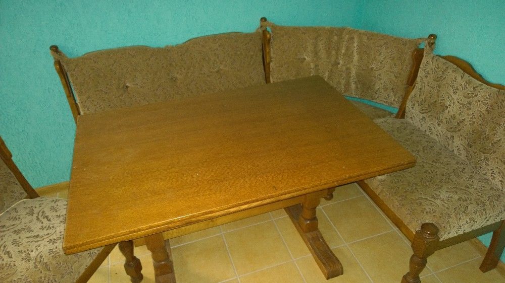 ława dębowa narożna