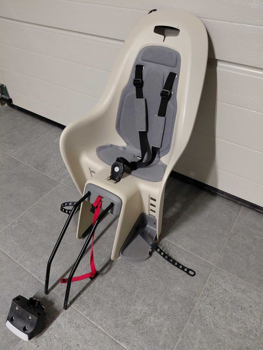 fotelik rowerowy beżowy