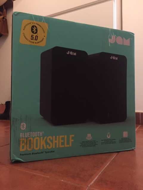 Colunas JAM Bookshelf (Preto - 30W - Bluetooth)