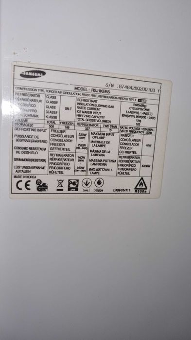 Sprzedam lodówkę Samsung side by side