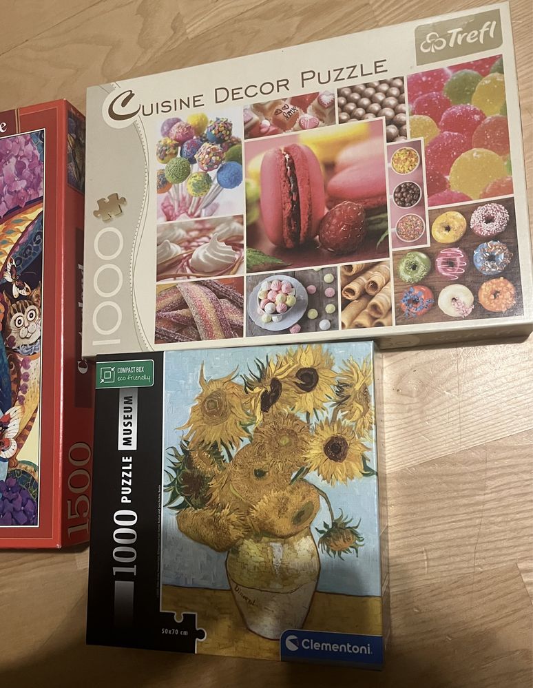 Komplet, puzzle, zestaw, trefl, cuisine decor, castorland, clementoni