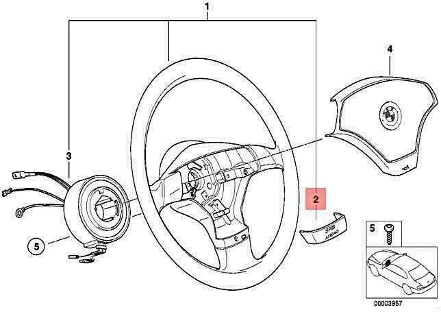 nowa nakładka chrom BMW Z3 e36 e46 kierownica sport oryginał