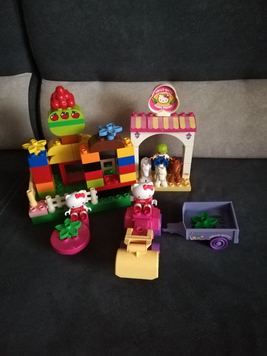 Klocki jak Duplo Hello Kitty na farmie 53 sztuki