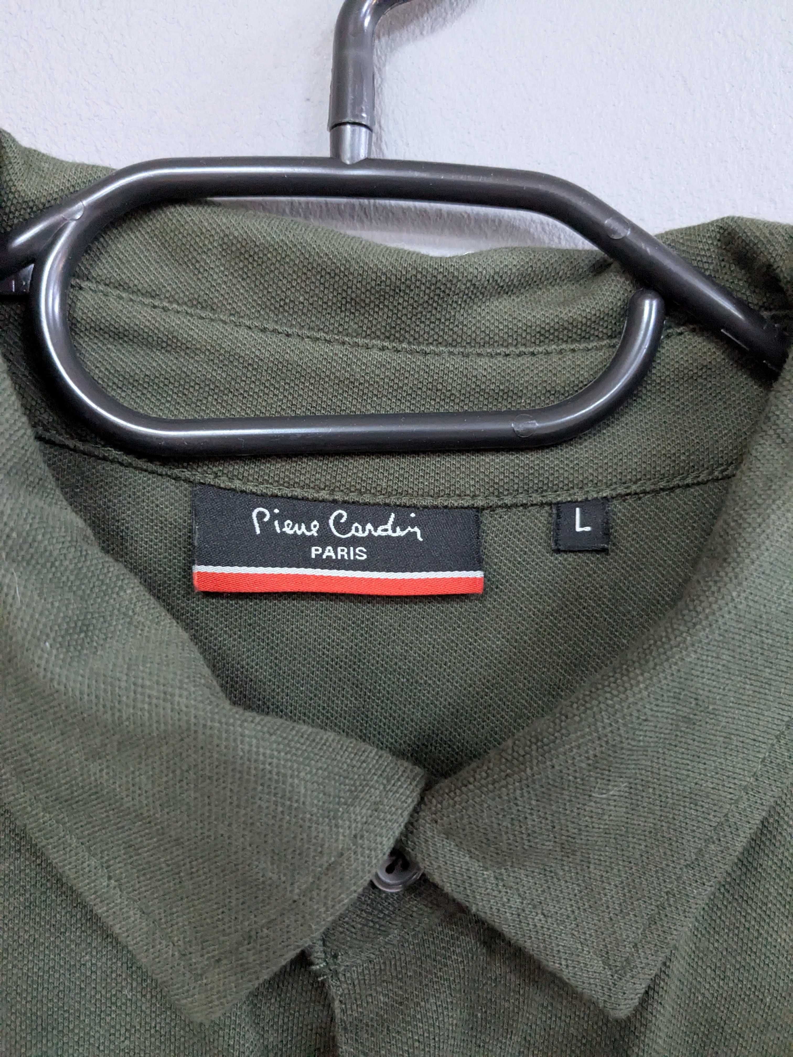 Pierre Cardin koszulka polo w kolorze khaki ciemnozielonym rozm. L