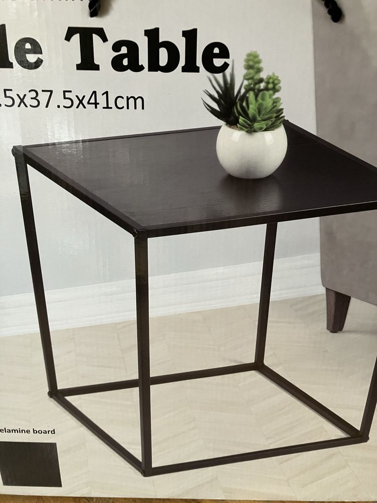 Stolik kawowy Side Table czarny 37,5 x37,5 cm