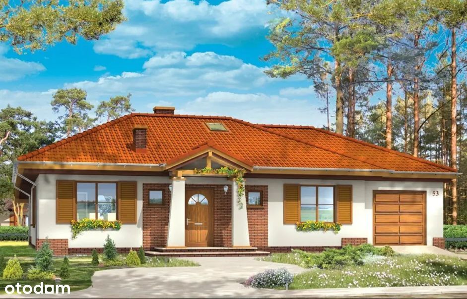 Dom parterowy na 13,37 a działce - Kłapówka