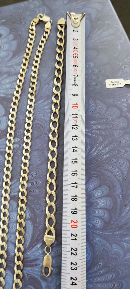 Łańcuch i bransoletka srebro 925 powyżej 50 gram!