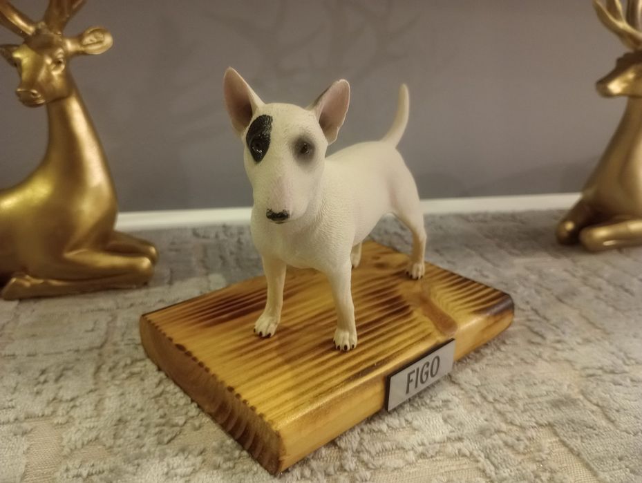Bullterier Labrador Basset figurka z personalizacją