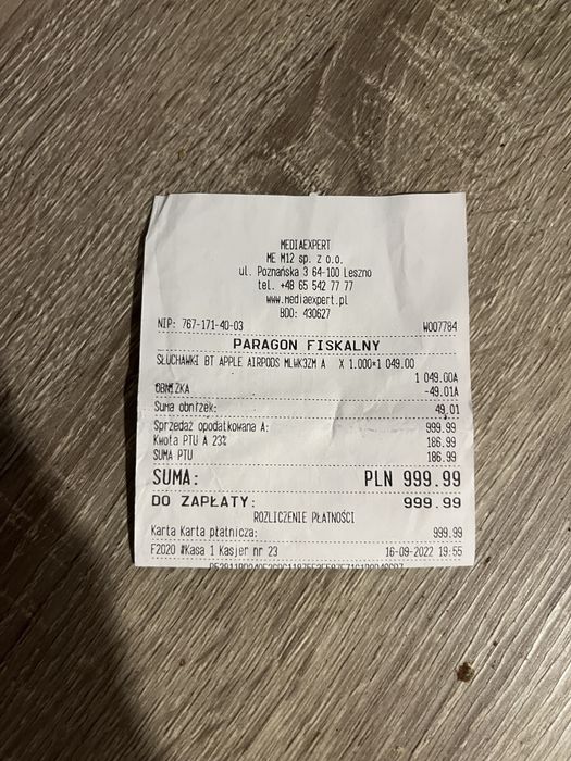 Airpods pro 1 generacja