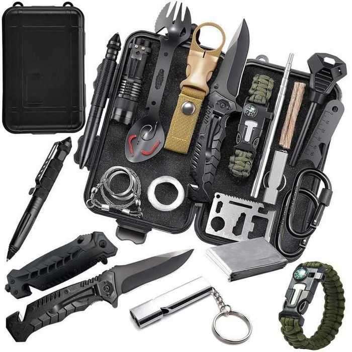 Zestaw przetrwania Zestaw survivalowy Niezbędnik turysty Plecak 55w1