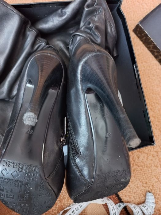 Ботфорти чоботи черевики шкіряні зимові