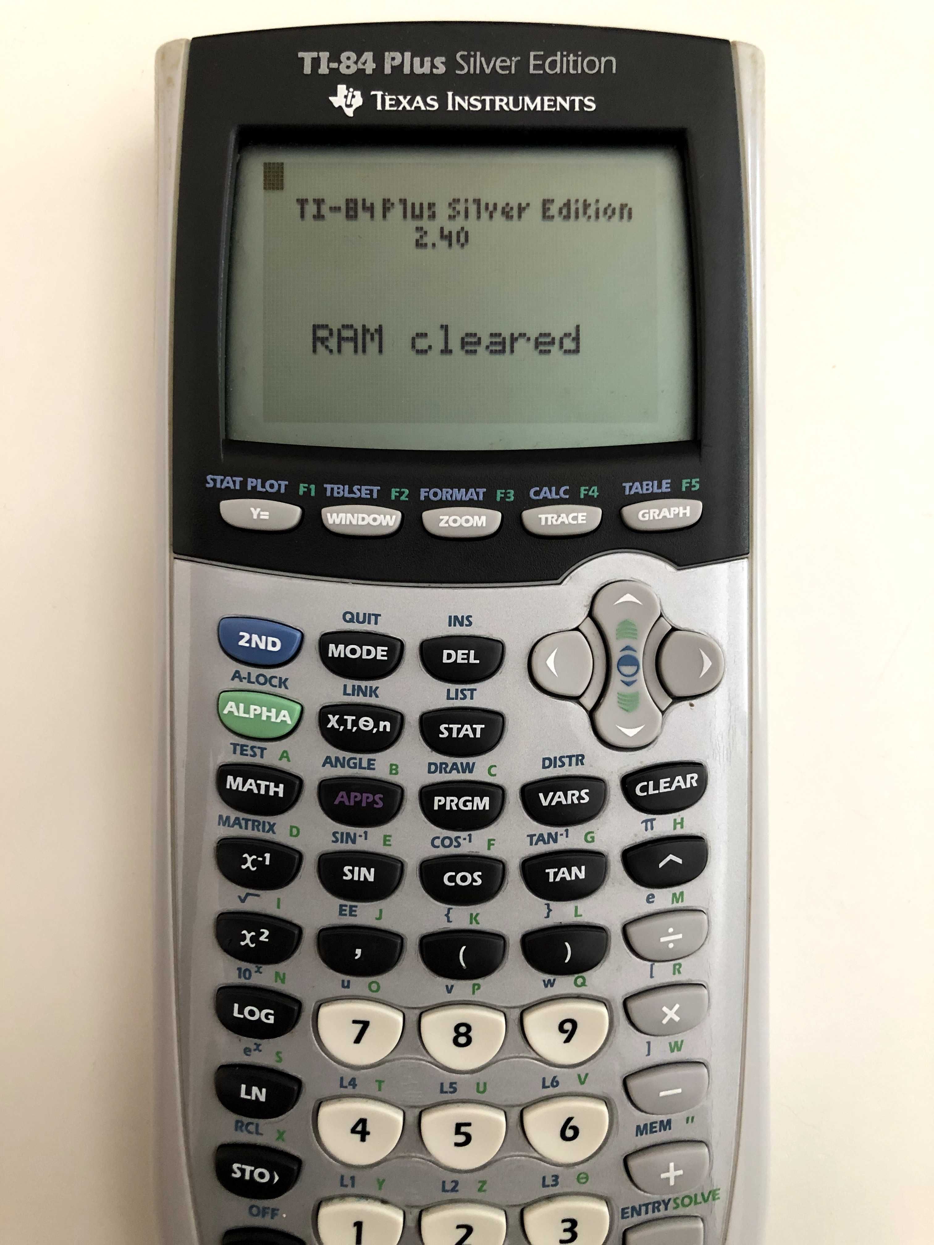 Calculadora gráfica Texas TI-84 Plus Silver