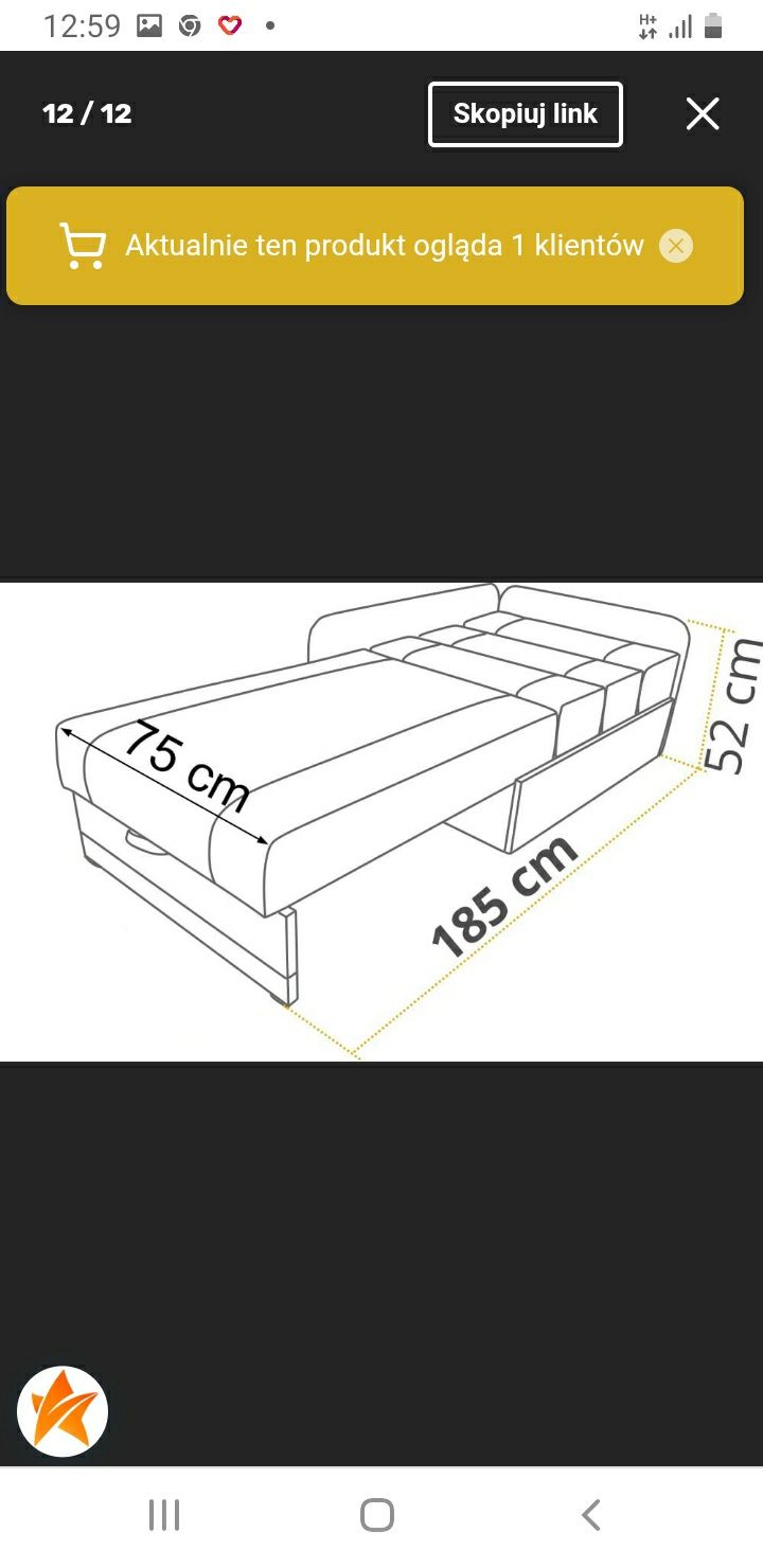 Sofa narożnik vaxer.