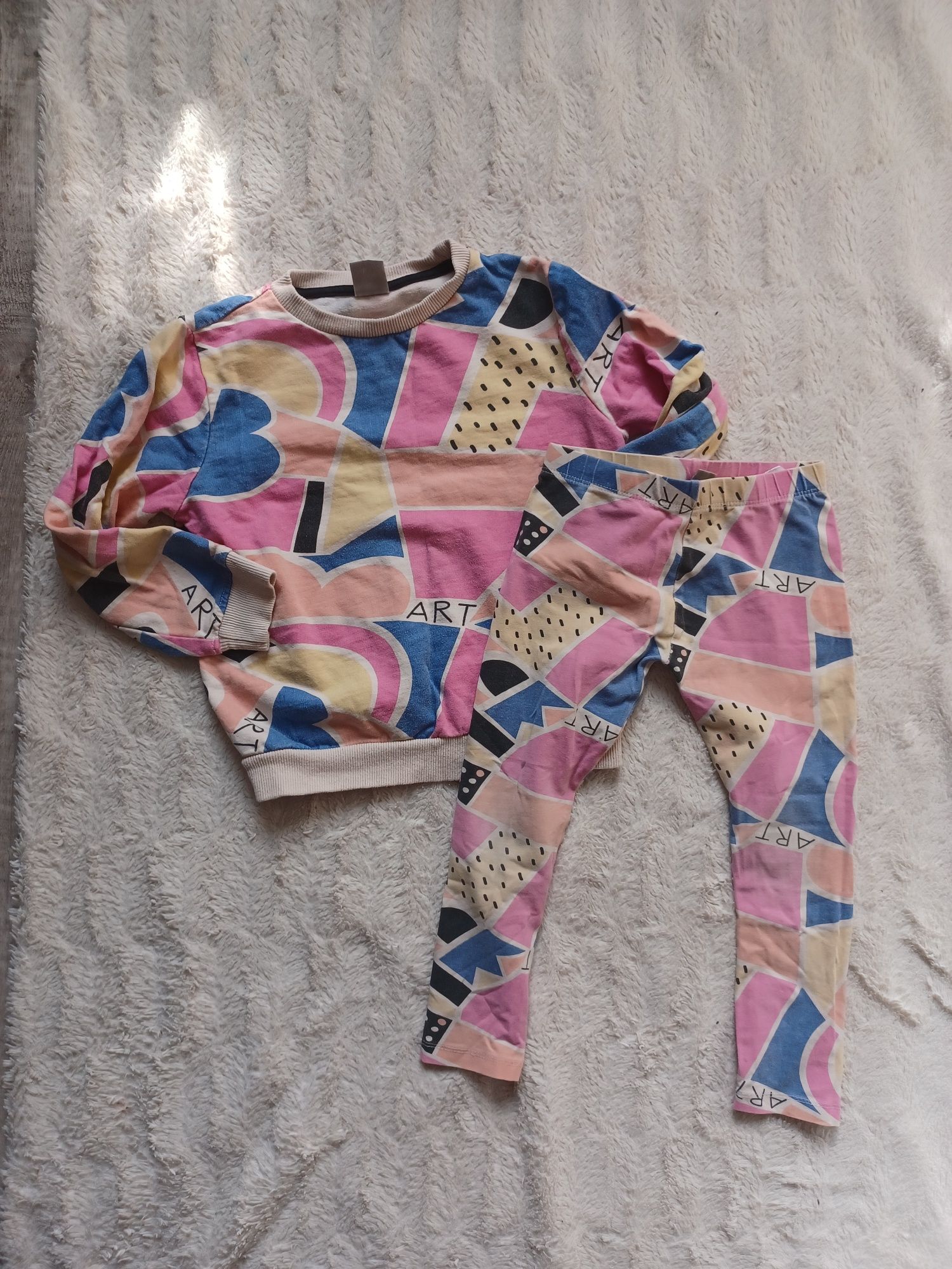 Komplet zestaw bluza i leginsy 104 pepco