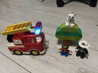 Lego duplo wóz strażacki oryginal, światło i dźwięk