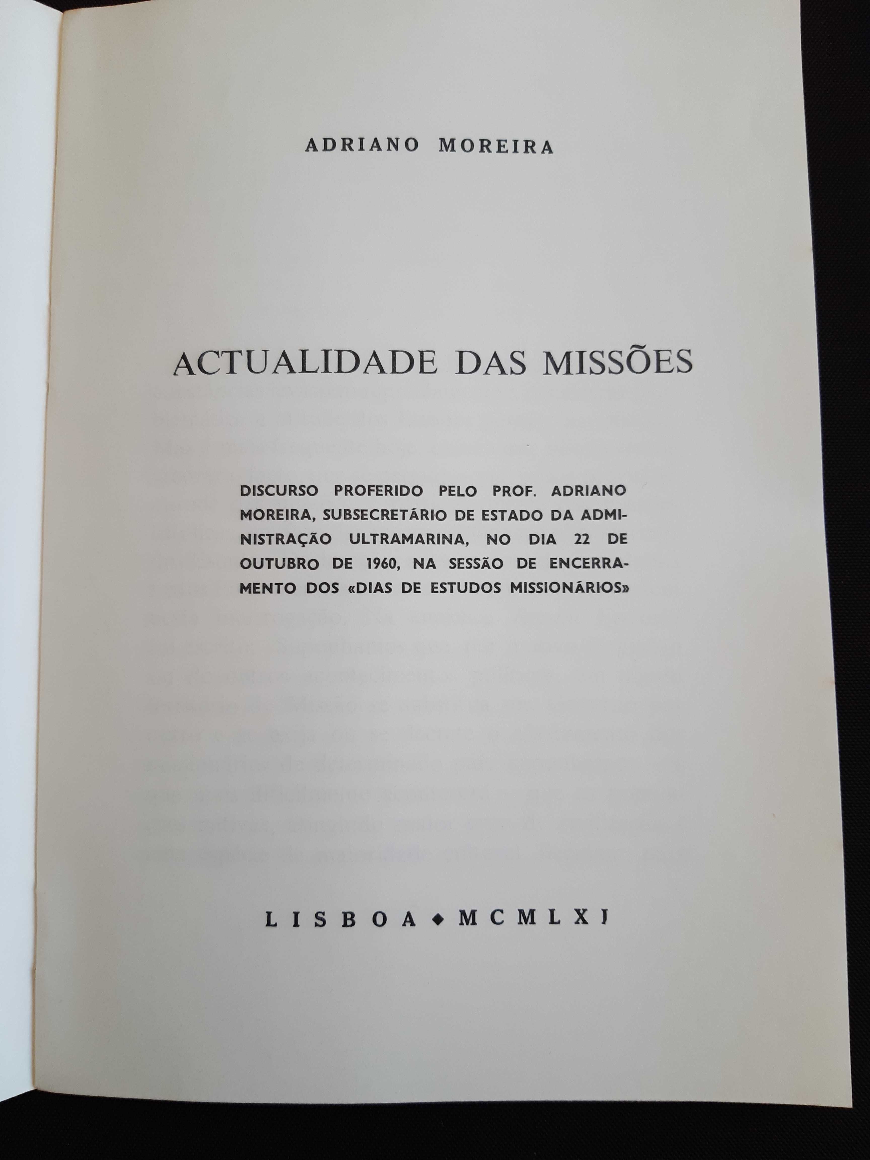 Actualidade das Missões, de Adriano Moreira