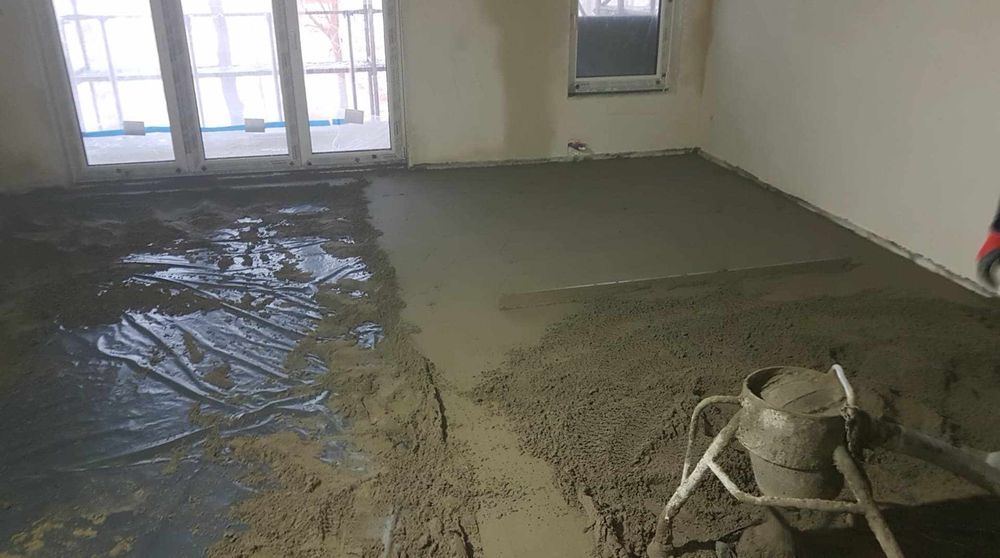 Posadzki Mixokret STYROBETON Miksokret Mixokretem Płyty Betonowe