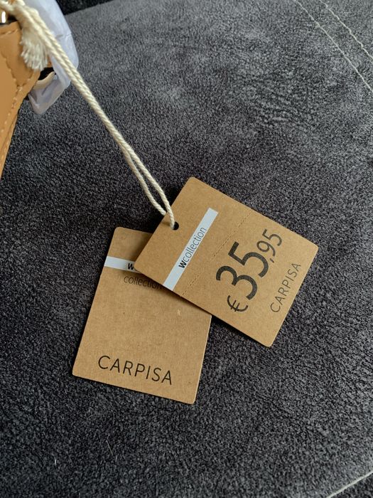 Коричневая кожаная женская сумка Carpisa