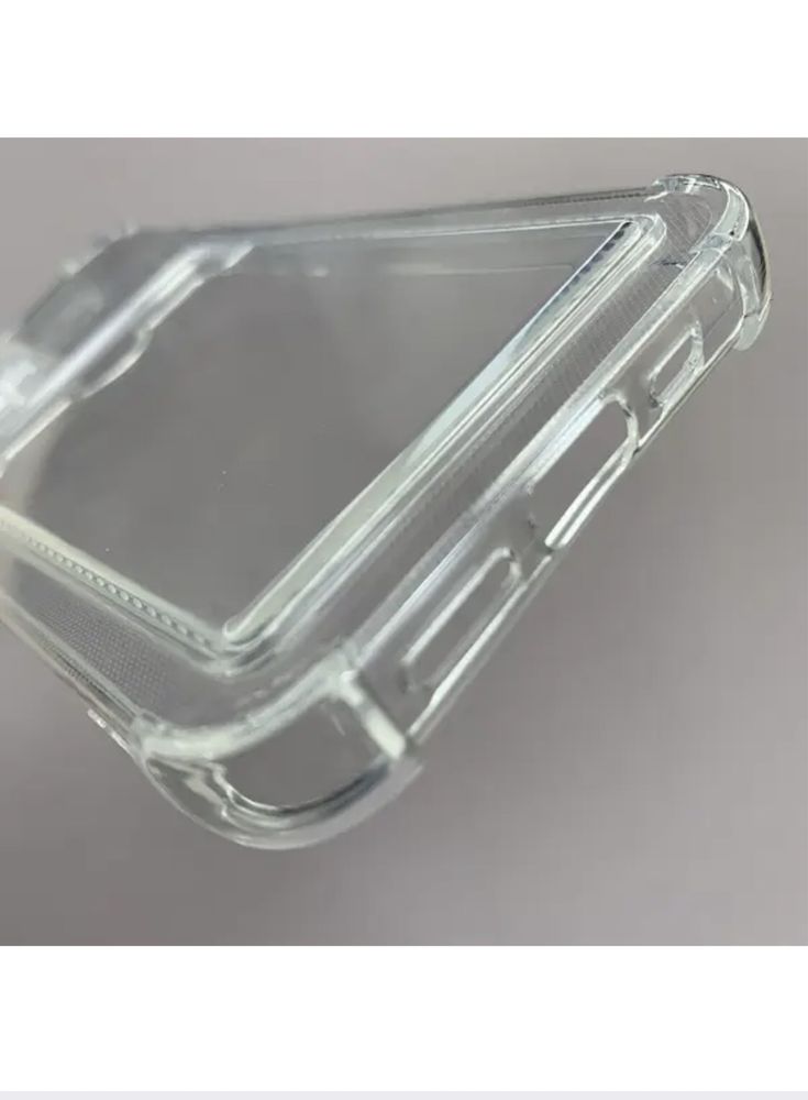 Чехол прозрачный противоударный на айфон с лотком для карты