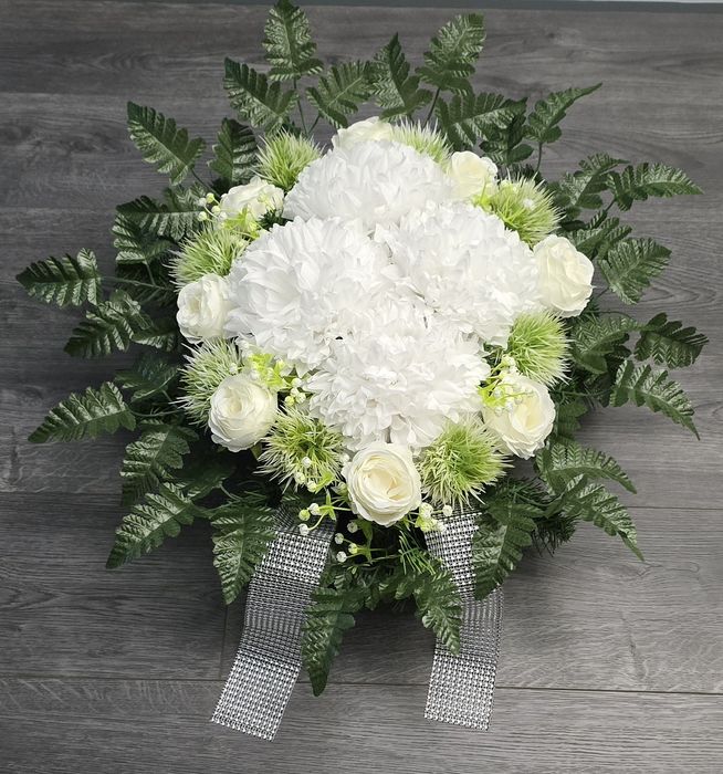 WIĄZANKA na cmentarz kompozycja kwiatowa stroik