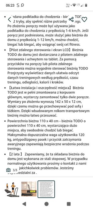 Bieżnia elektryczna