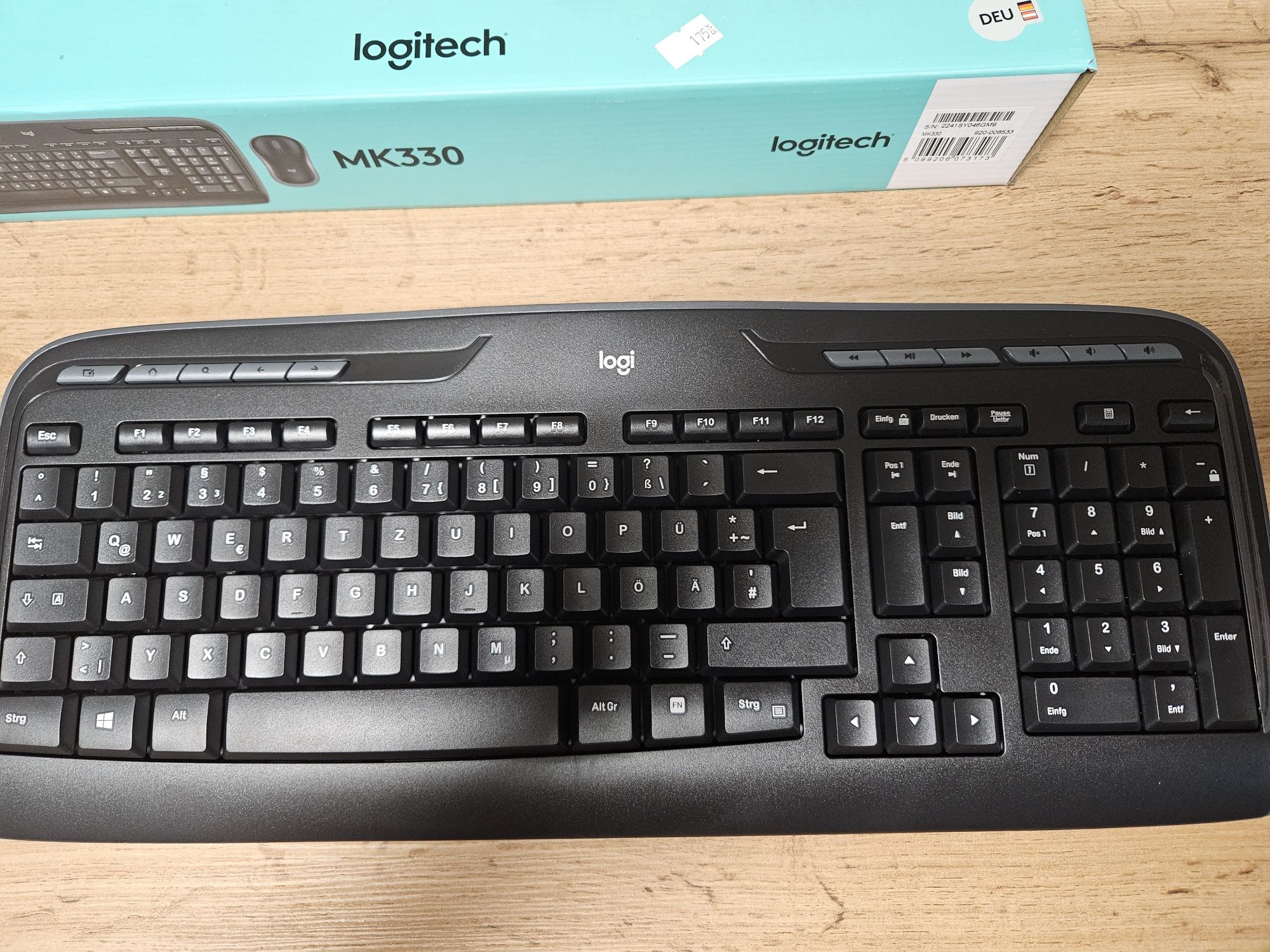 Nowa klawiatura Logitech MK330 + mysz. NIEMIECKA