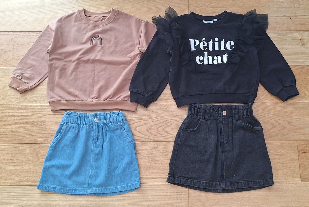 Paka ubranek r 110 Reserved Cool Clubl dres bluzy spodnie spódnice