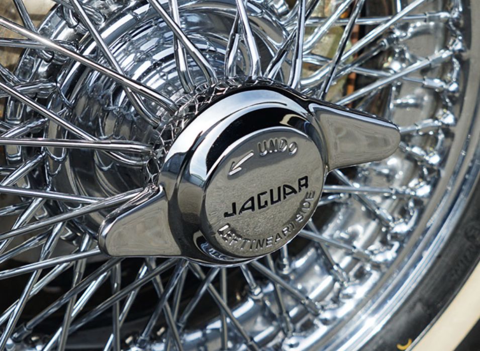 Spinnery kół: Jaguar E-Type Seria 1 i 2 (XKE), felgi szprychowe