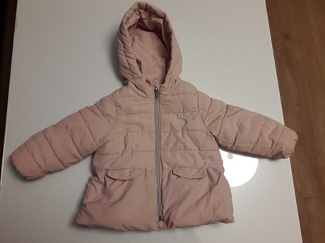 Kurtka zimowa dla dziewczynki, kurteczka firmy Zara, rozmiar 86
