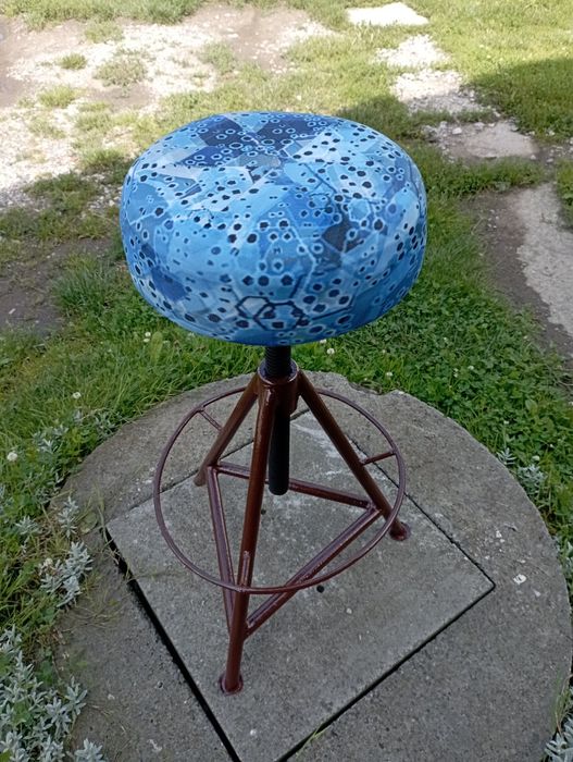 Krzesło warsztatowe PRL