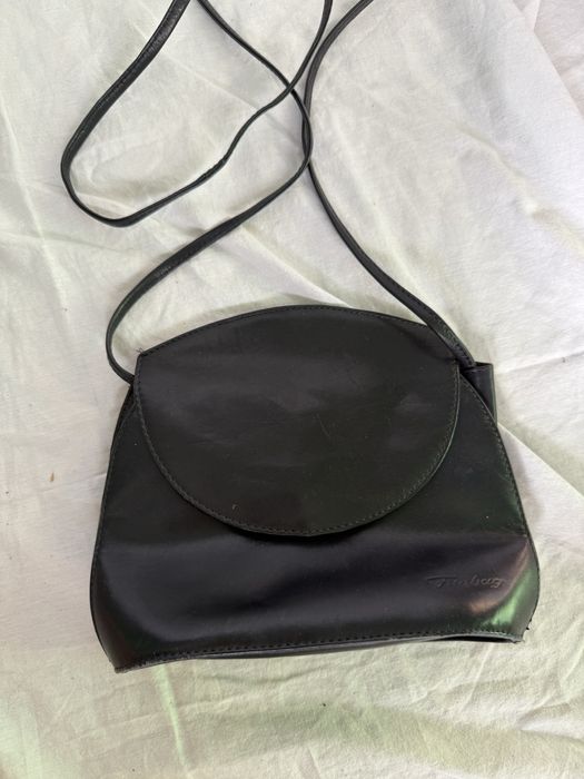 Жіноча вінтажна шкіряна сумка через плече