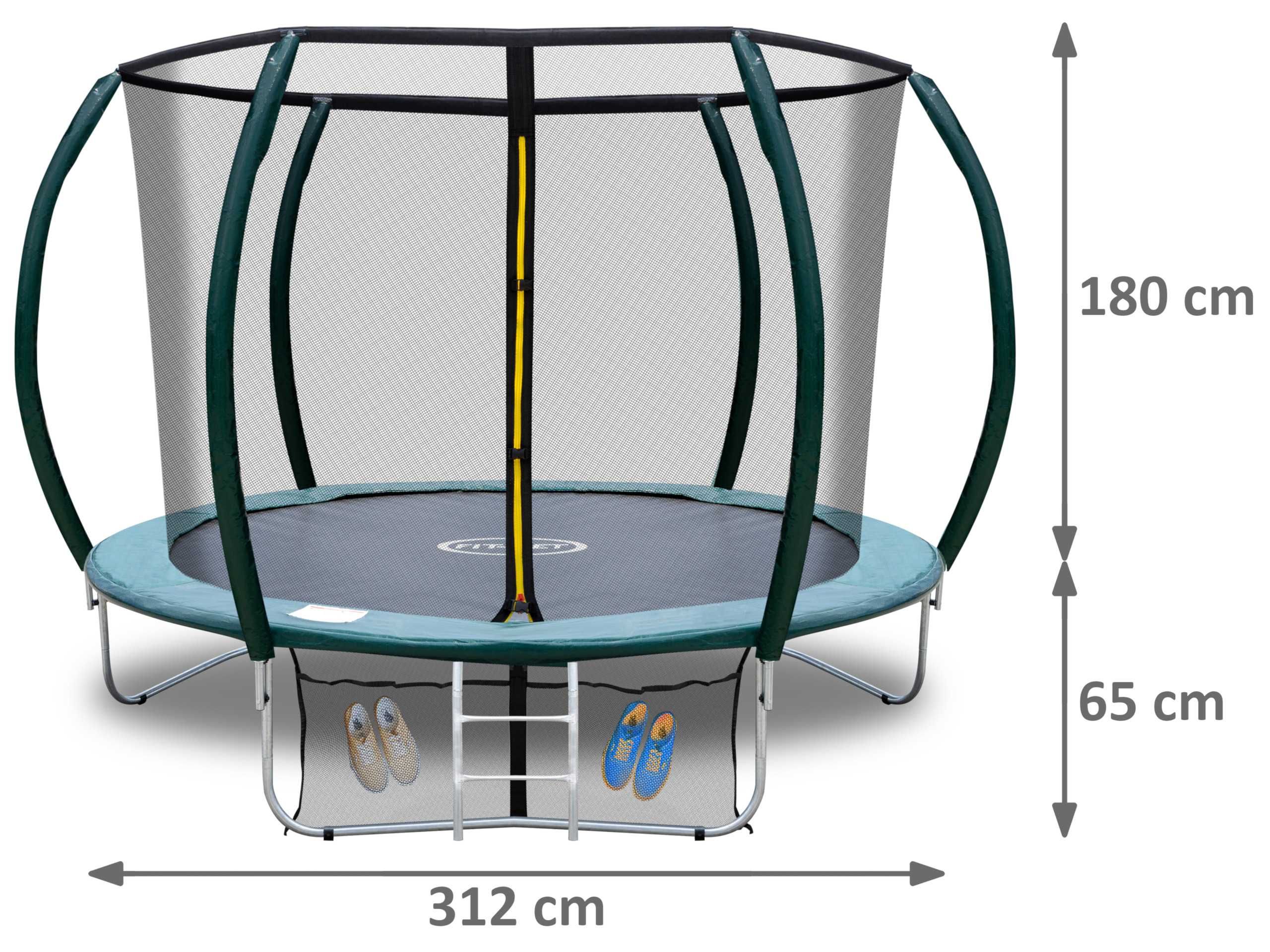 Trampolina ogrodowa FIT-NET 10ft 312cm z siatką + drabinka