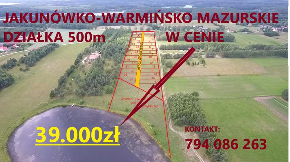Działka Rekreacyjna- Mazury-Pozezdrze-