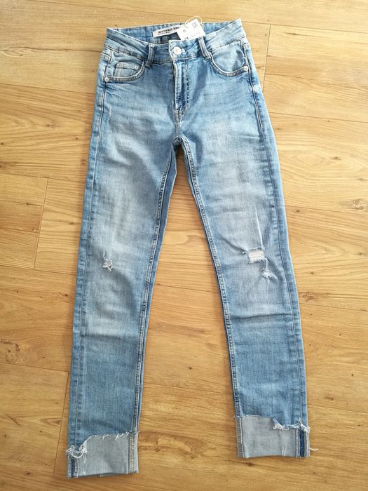 ZARA nowe spodnie dżinsowe r. 34