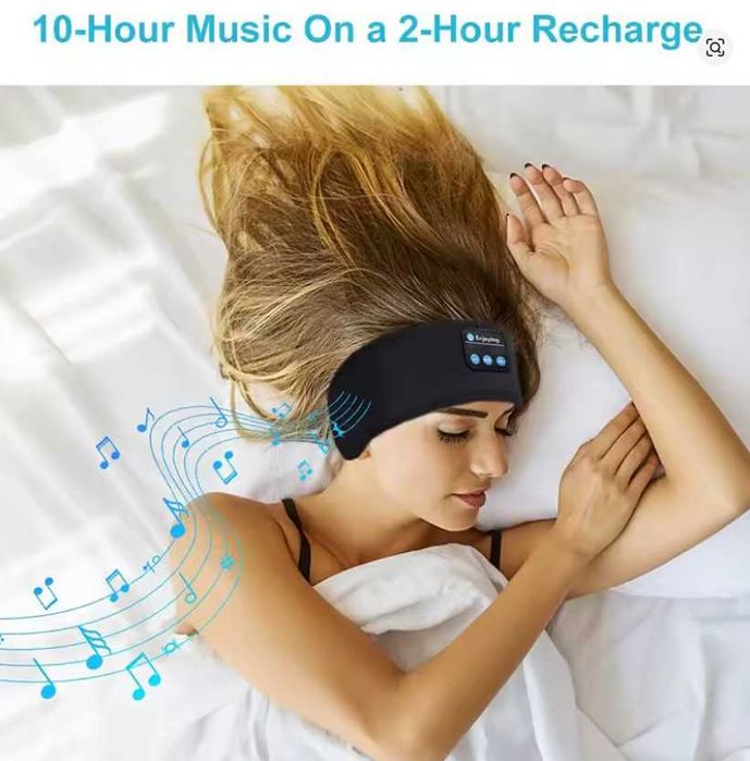 Opaska Bluetooth Na Głowę Do Biegania Spania Na Oczy Bezprzewodowa