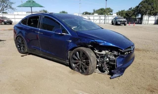 Tesla model X p100d Разборка