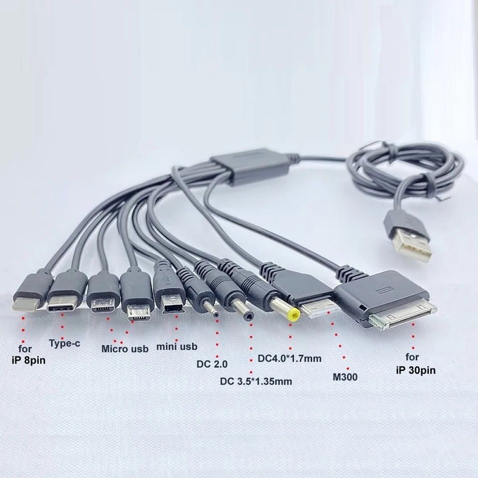 10 w 1 ‼️ Uniwersalny kabel USB do ładowania Wiele Końcówek! w 1 • Mix