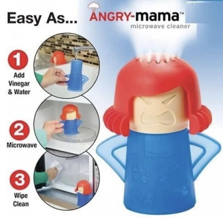 Паровой очиститель для микроволновки Злая мама