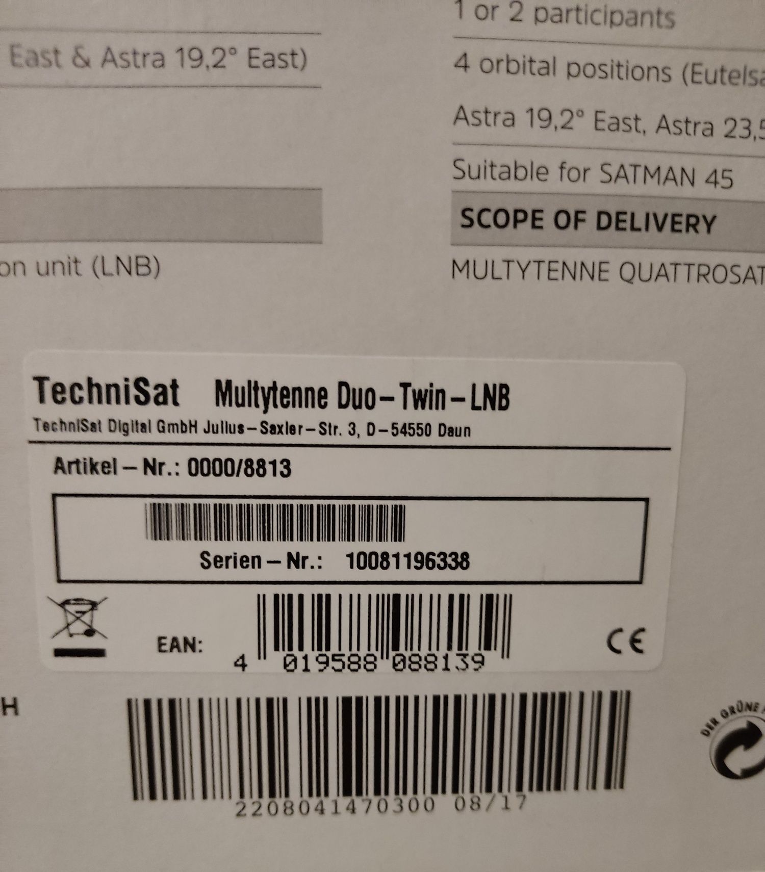 Antena satelitarna TechniSat